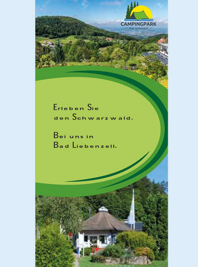 Campingpark Flyer Titelseite